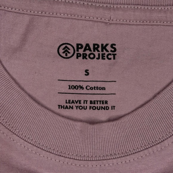 Parks Project T-Shirt Adult Small Purple Pocket Tee National Parks Mushroom - Picture 3 of 6